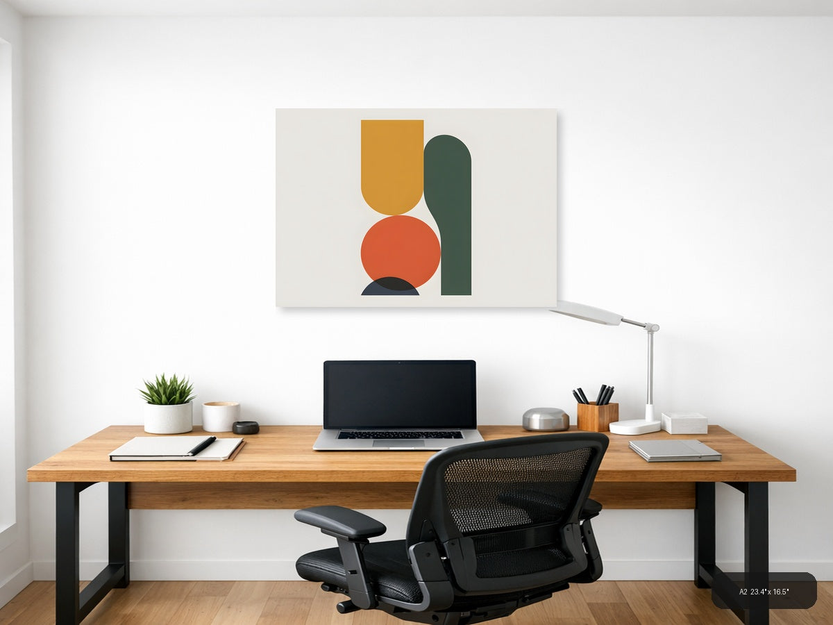 Thankful — Minimalist (Landscape) Canvas Print | Minimalist Wall Art | A4 A3 A2 A1 — A2 / Office