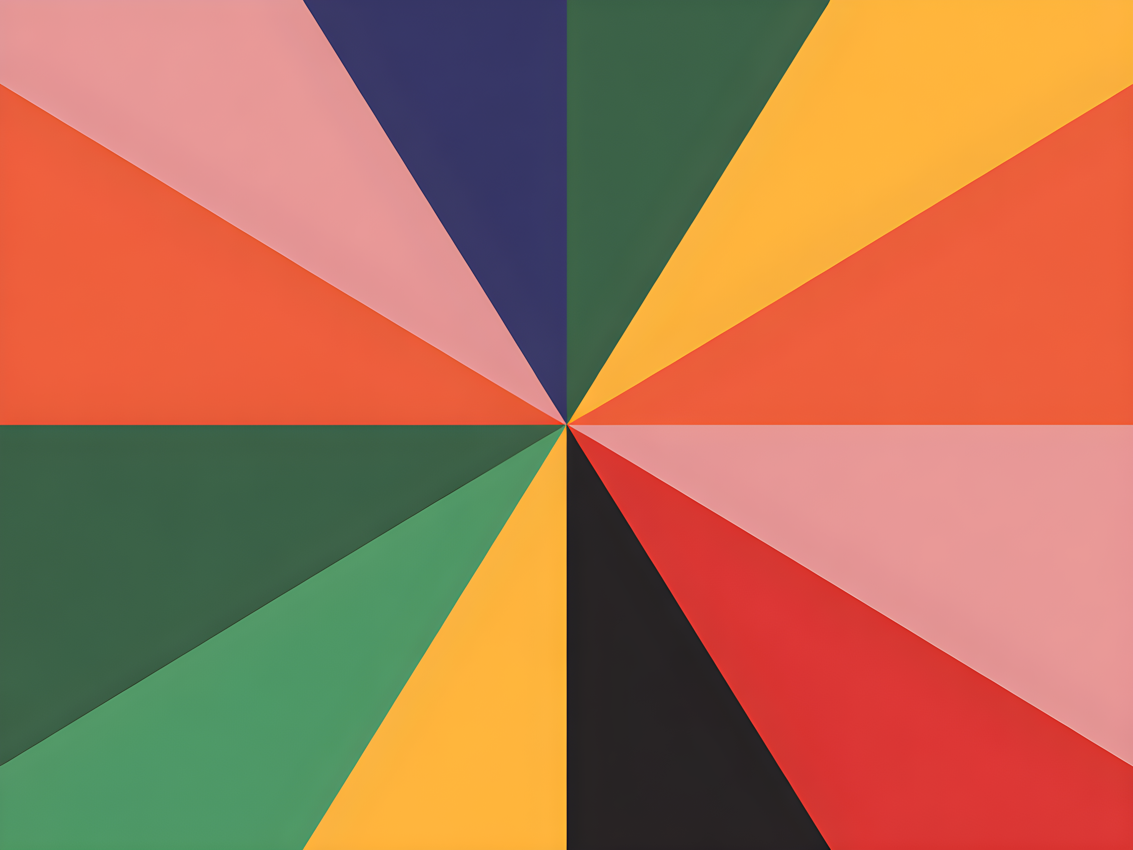 Colorful Geometric Sunburst Pattern Photography Wall Art