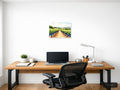 Vineyard Landscape Watercolor Wall Art — A4 / Office