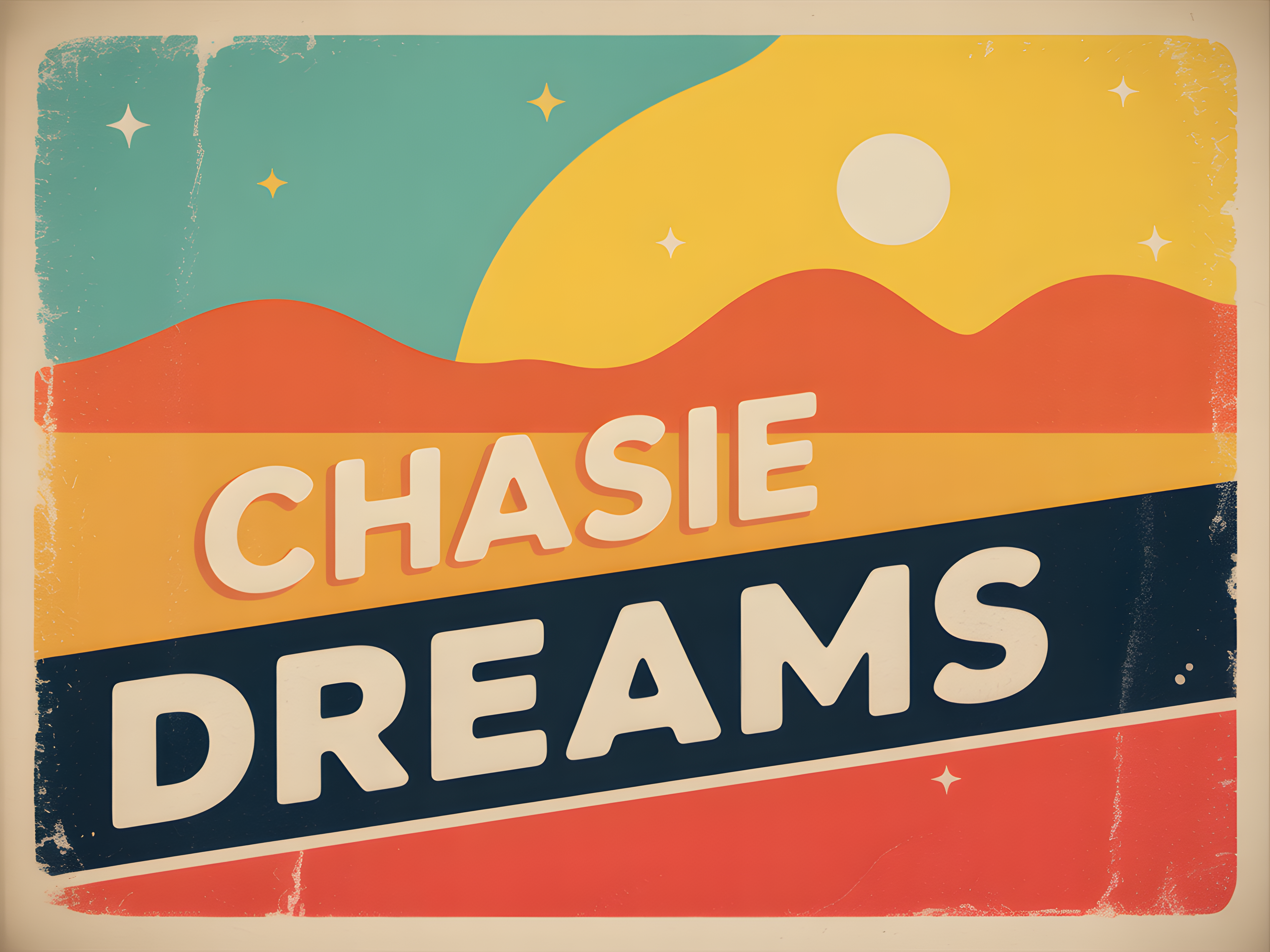 Chasie Dreams Vintage Desert Landscape Wall Art