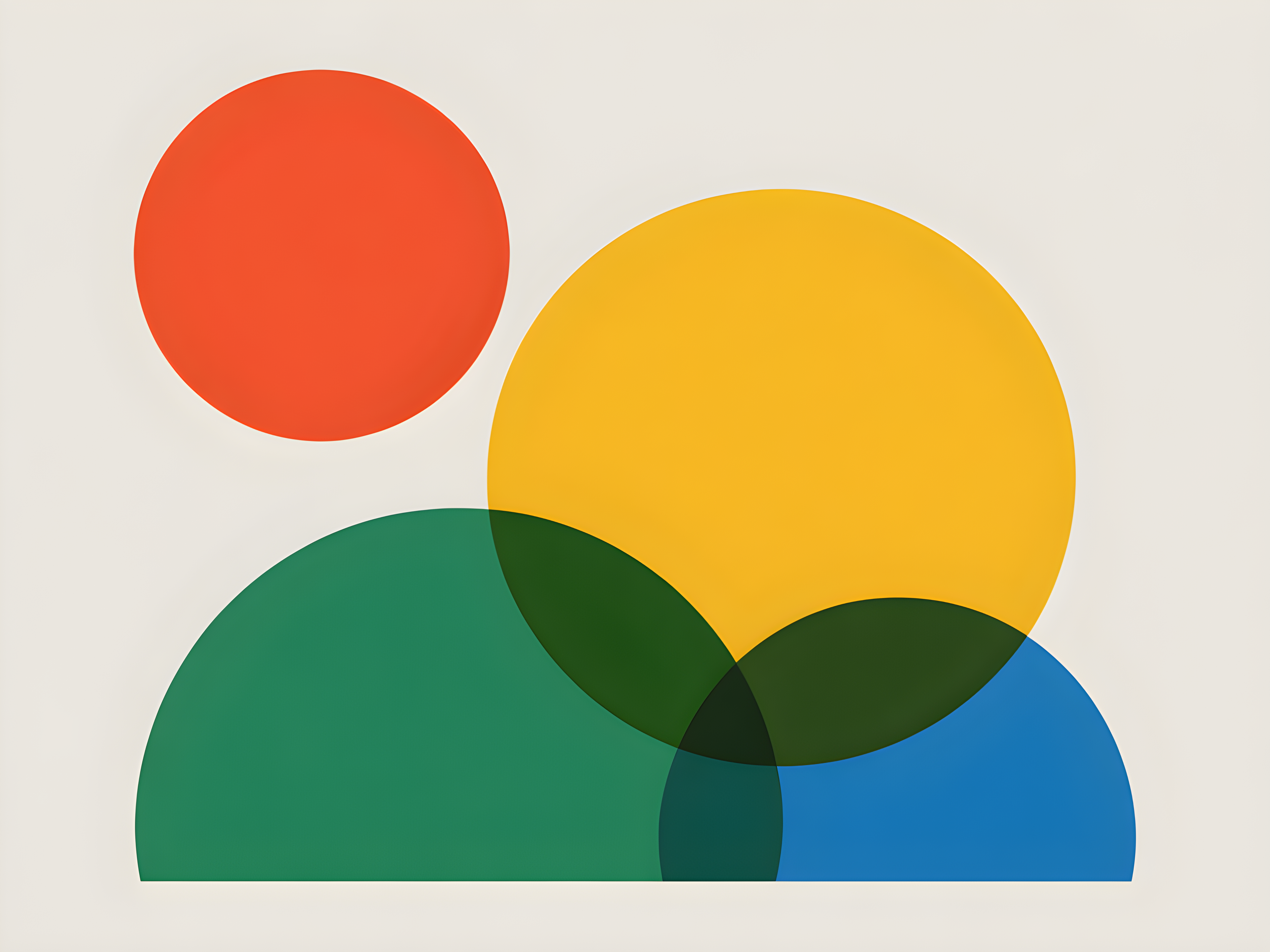Minimalist Geometric Circles Abstract Wall Art