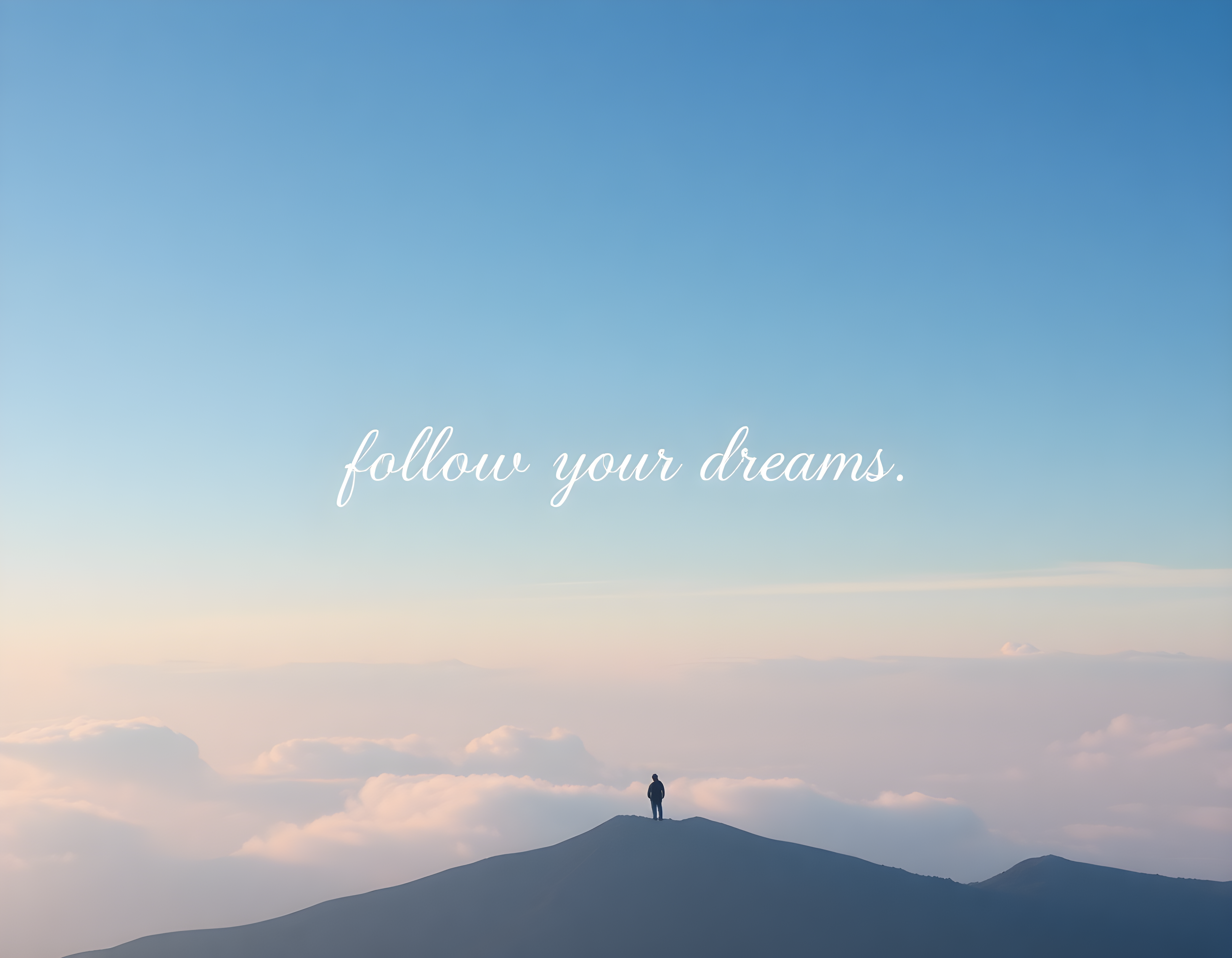 Minimalist Mountain Peak Motivational Wall Art