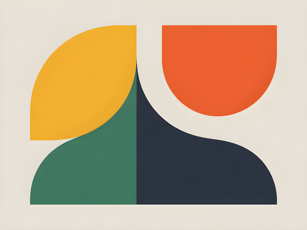 Minimalist Geometric Shapes Abstract Wall Art