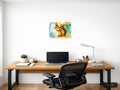Colorful Abstract Squirrel Modern Animal Wall Art — A4 / Office