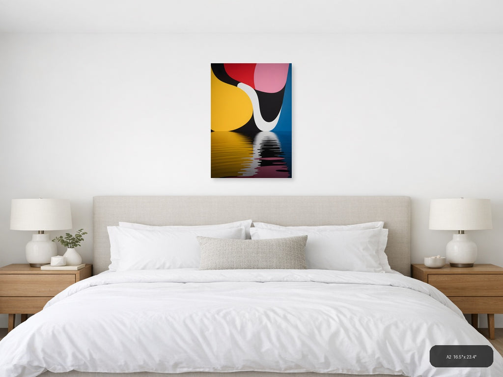 Abstract Geometric Shapes Photography Colorful Wall Art — A2 / Bedroom