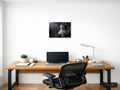 Santa in Snowy Forest Portrait Photography Wall Art — A4 / Office