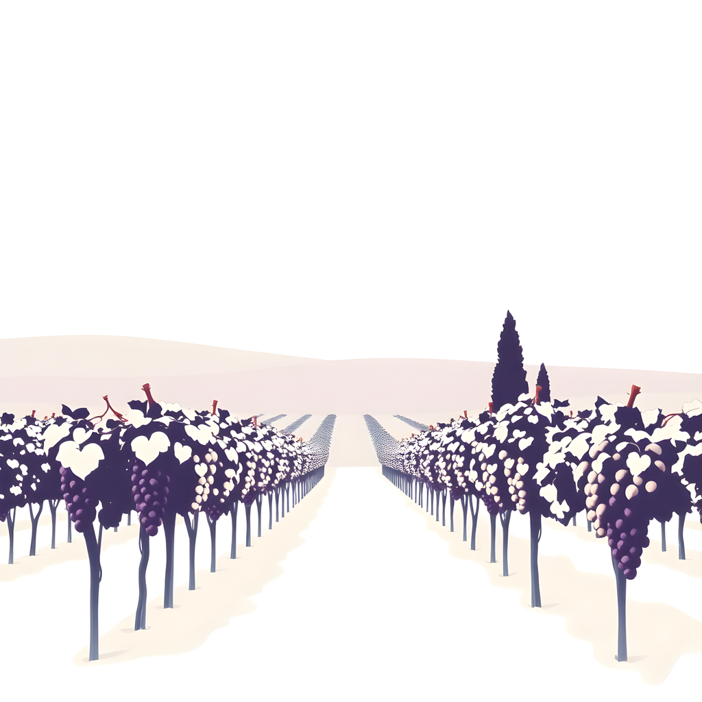 Minimalist Vineyard Path Wall Art