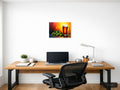 Beer Hops Abstract Red Orange Yellow Wall Art — A4 / Office