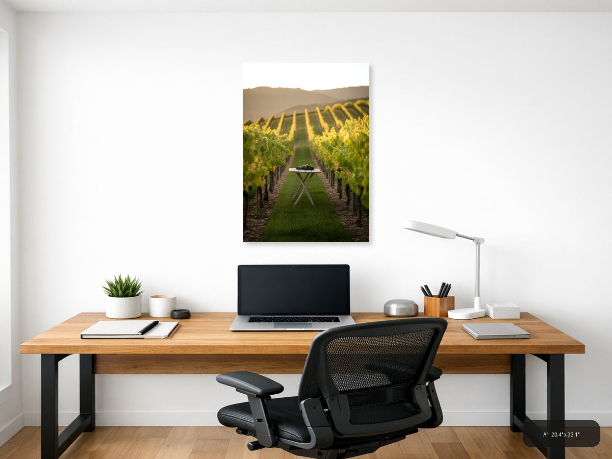Vineyard Harvest Minimalist Photography Wall Art — A1 / Office
