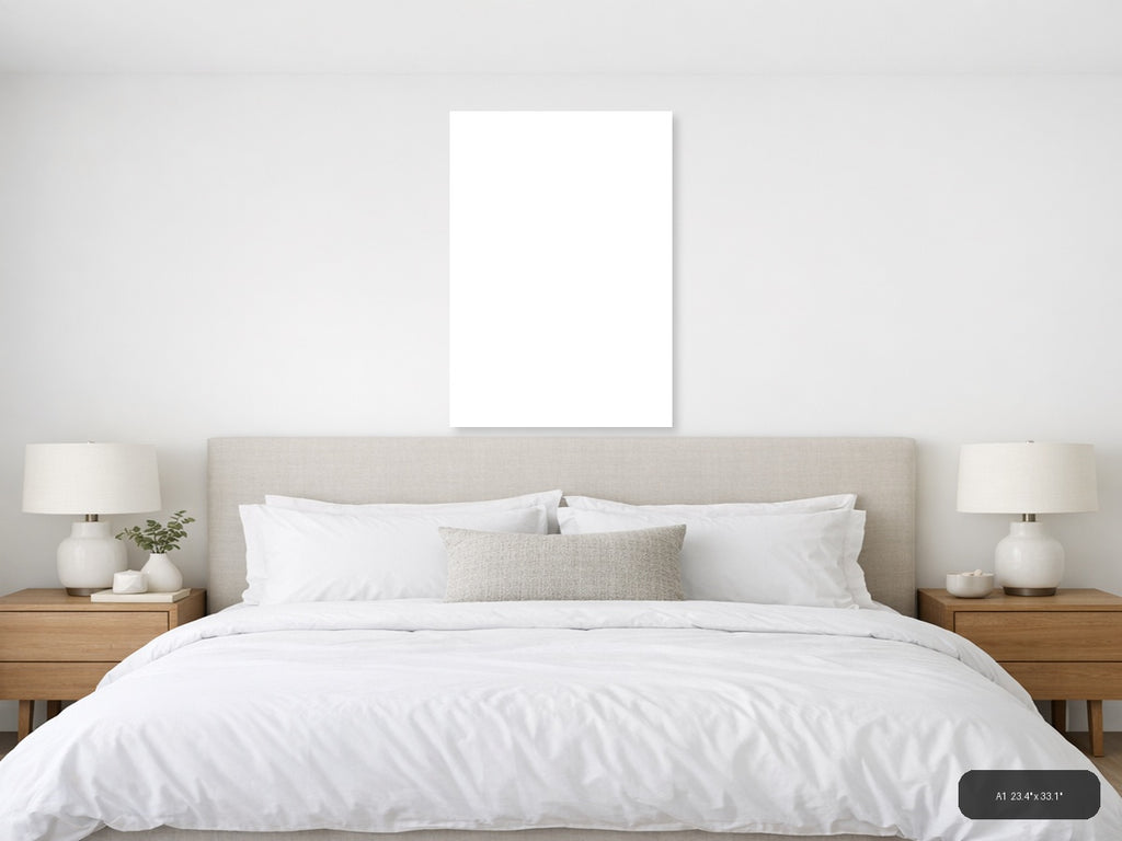 Minimalist Canvas Print Wall Art — A1 / Bedroom