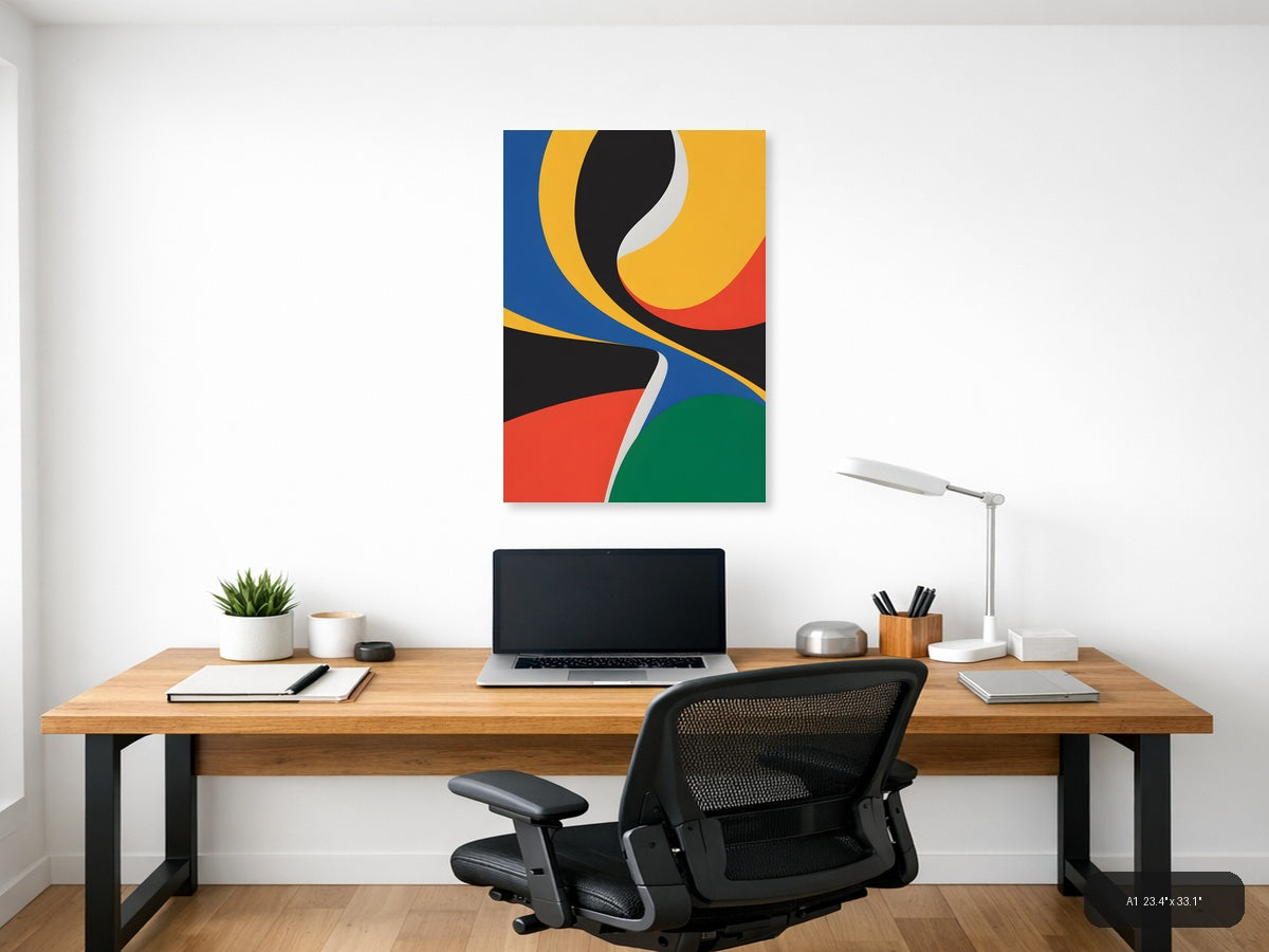 Abstract Geometric Circles Photography Wall Art — A1 / Office