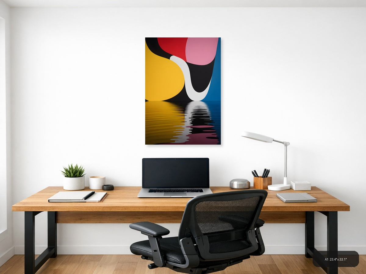 Abstract Geometric Shapes Photography Colorful Wall Art — A1 / Office