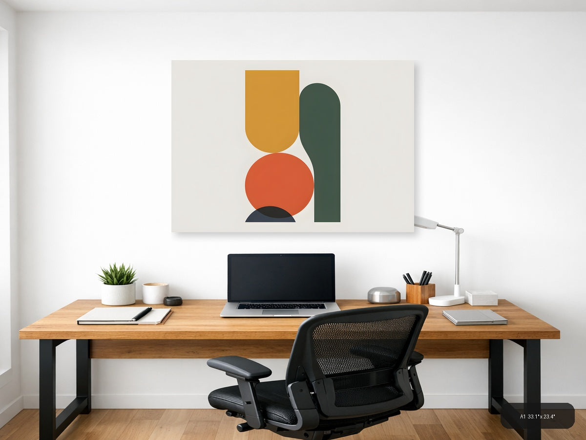 Thankful — Minimalist (Landscape) Canvas Print | Minimalist Wall Art | A4 A3 A2 A1 — A1 / Office