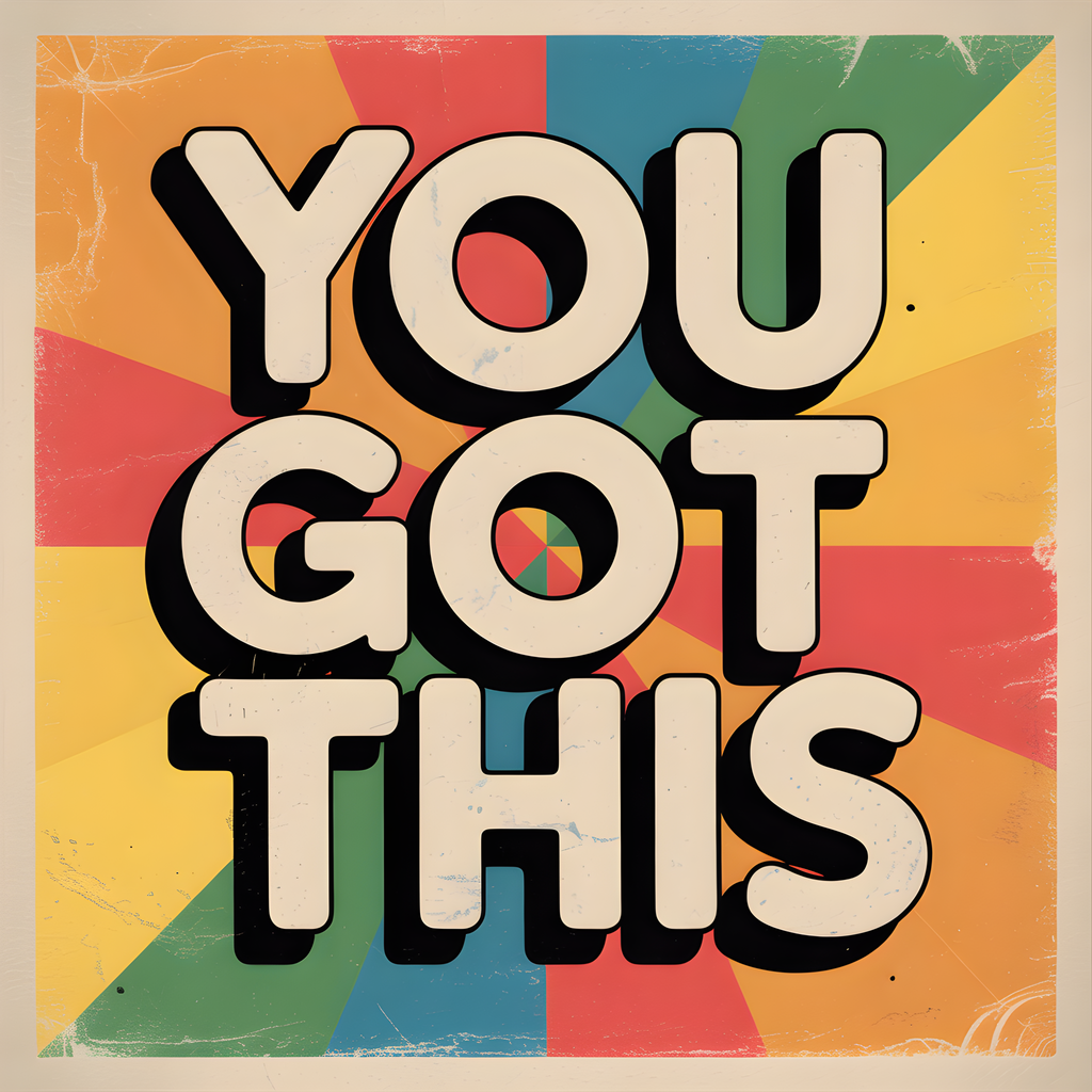 You Got This Vintage Motivational Quote Wall Art
