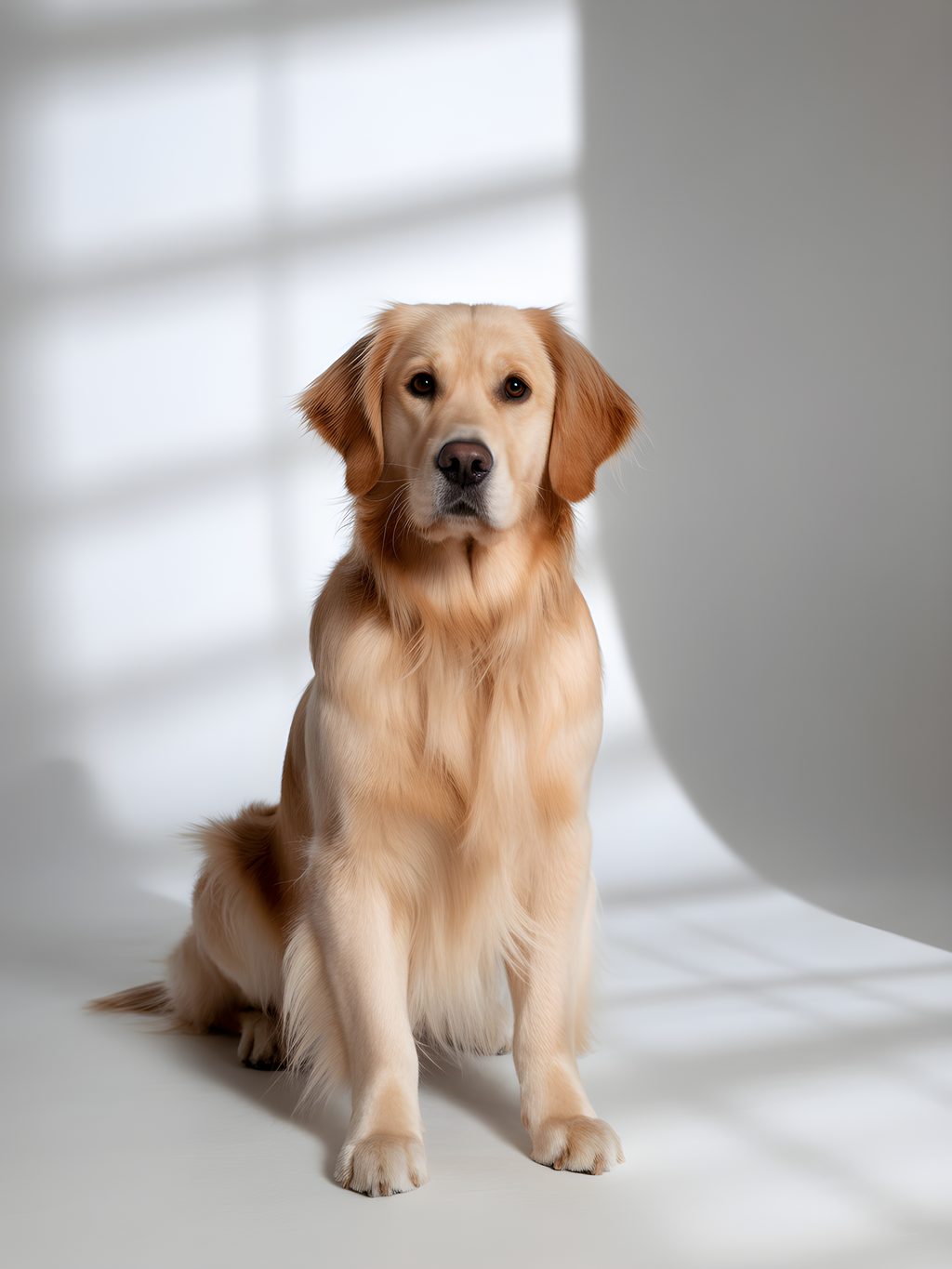 Golden Labrador Portrait Minimalist Wall Art