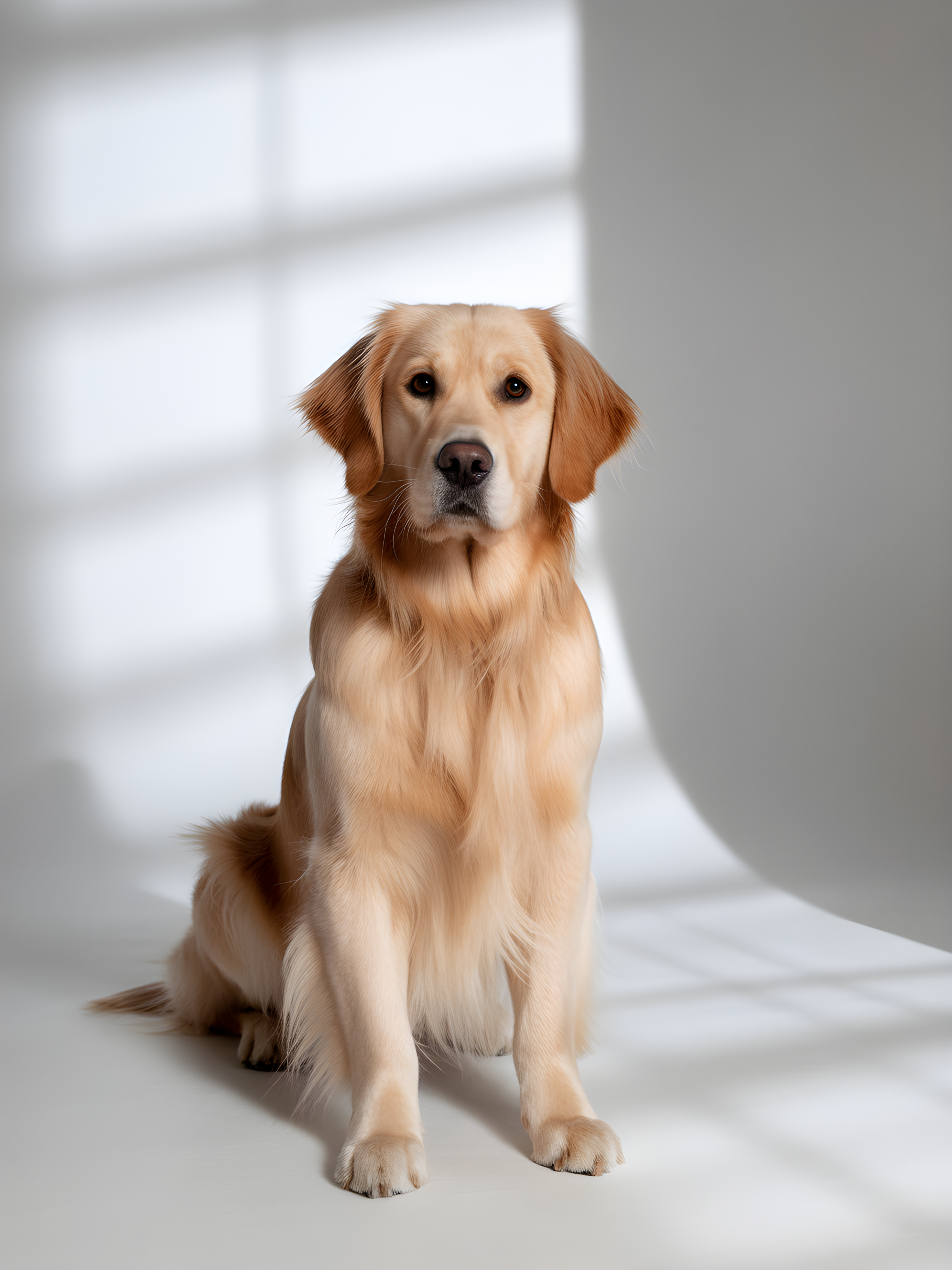 Golden Labrador Portrait Minimalist Wall Art