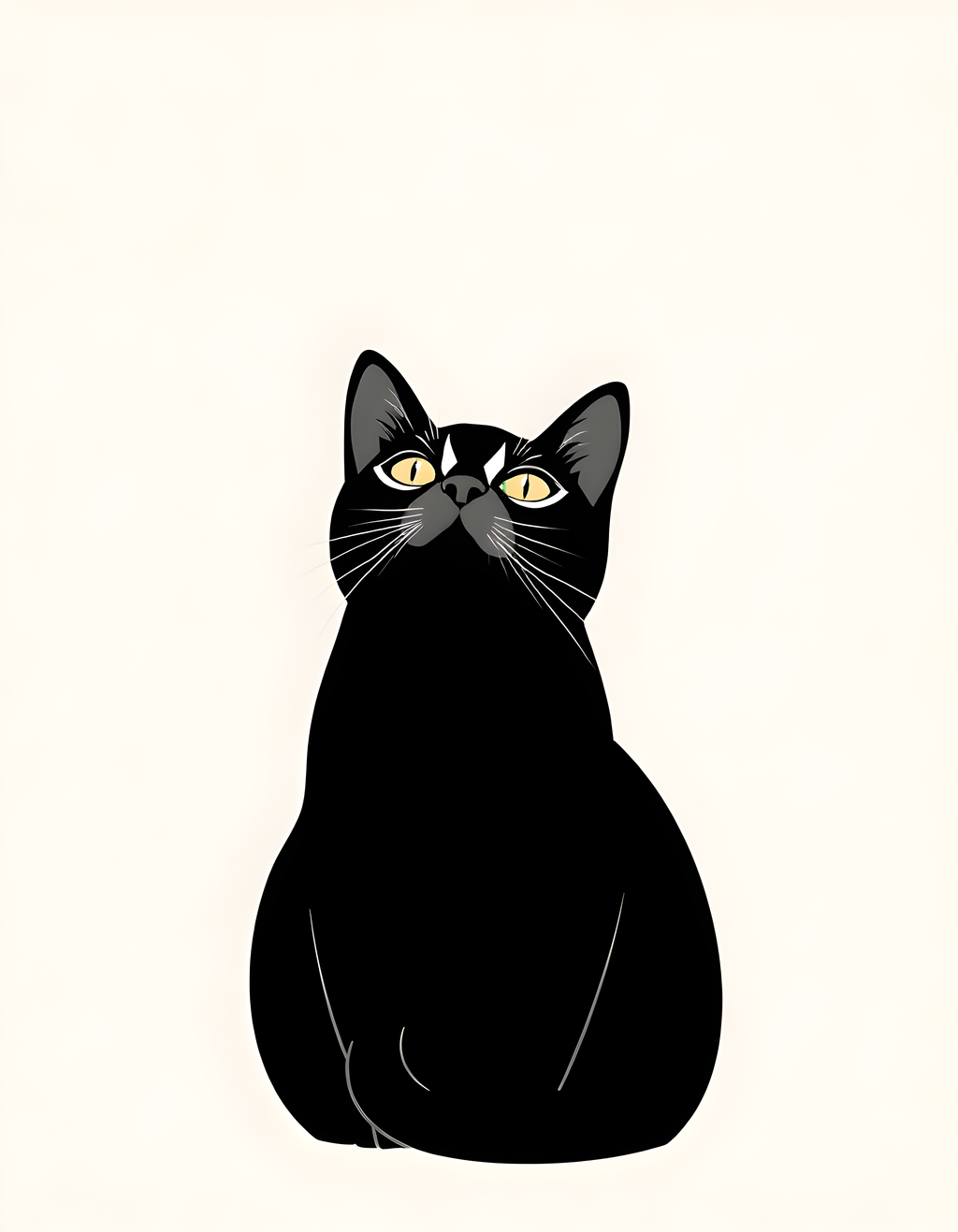 Cat Life Canvas Print | Minimalist Wall Art | A4 A3 A2 A1