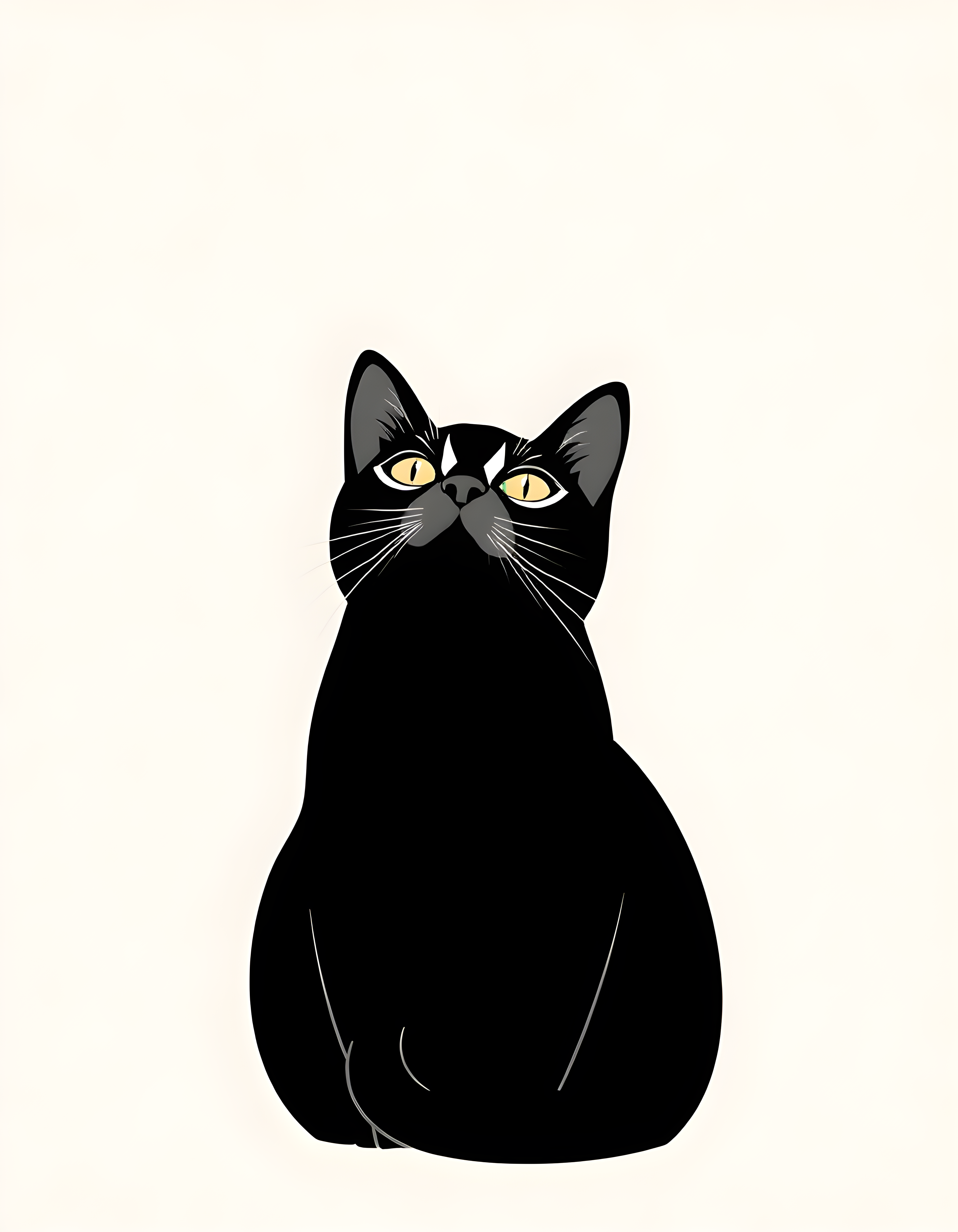 Cat Life Canvas Print | Minimalist Wall Art | A4 A3 A2 A1
