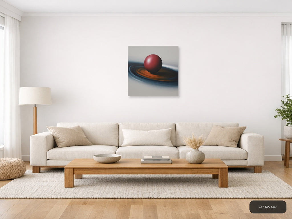 Simple — Abstract (Square) Canvas Print | Abstract Wall Art | A4 A3 A2 A1 — A3 / Living Room