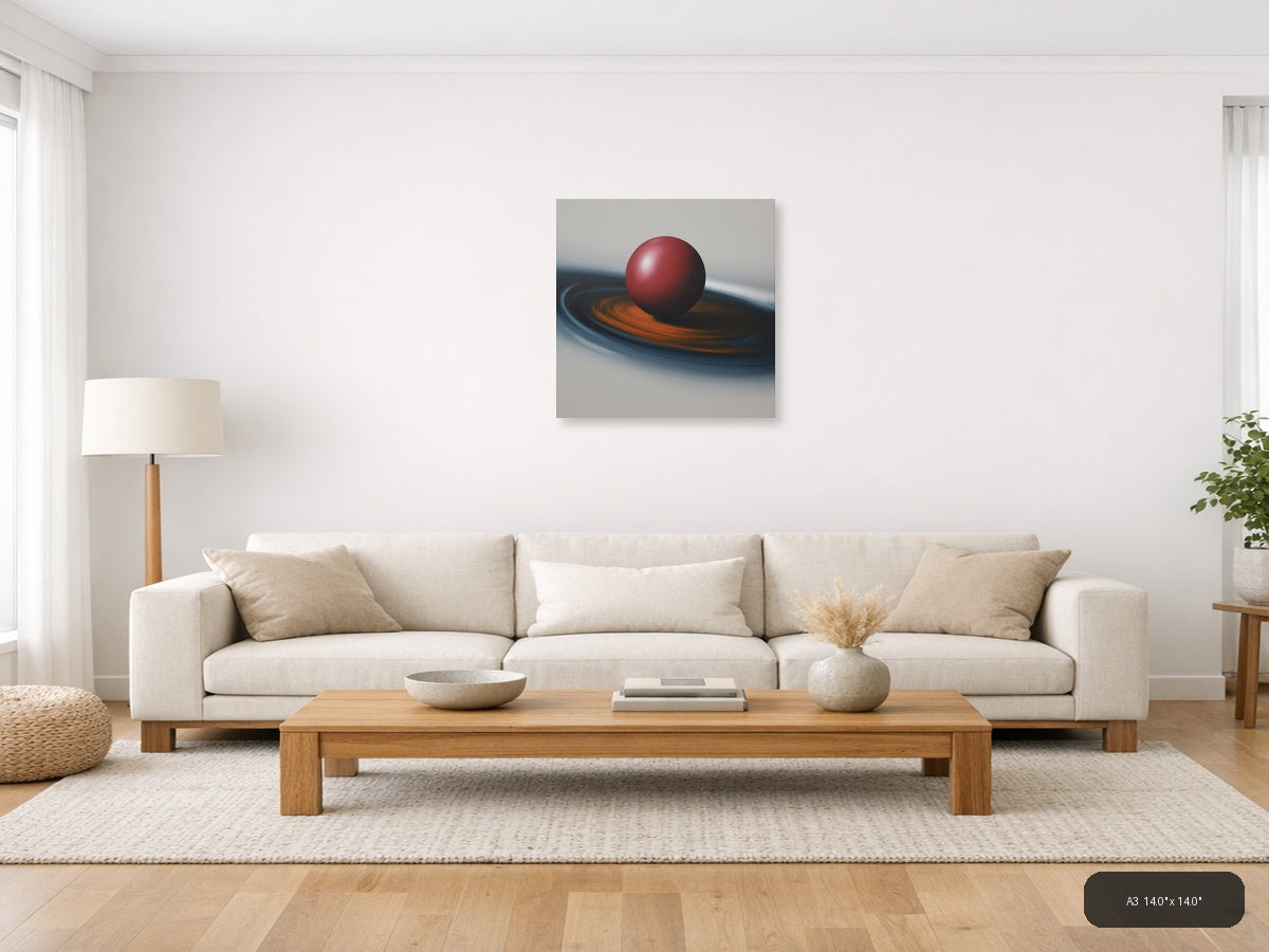 Simple — Abstract (Square) Canvas Print | Abstract Wall Art | A4 A3 A2 A1 — A3 / Living Room