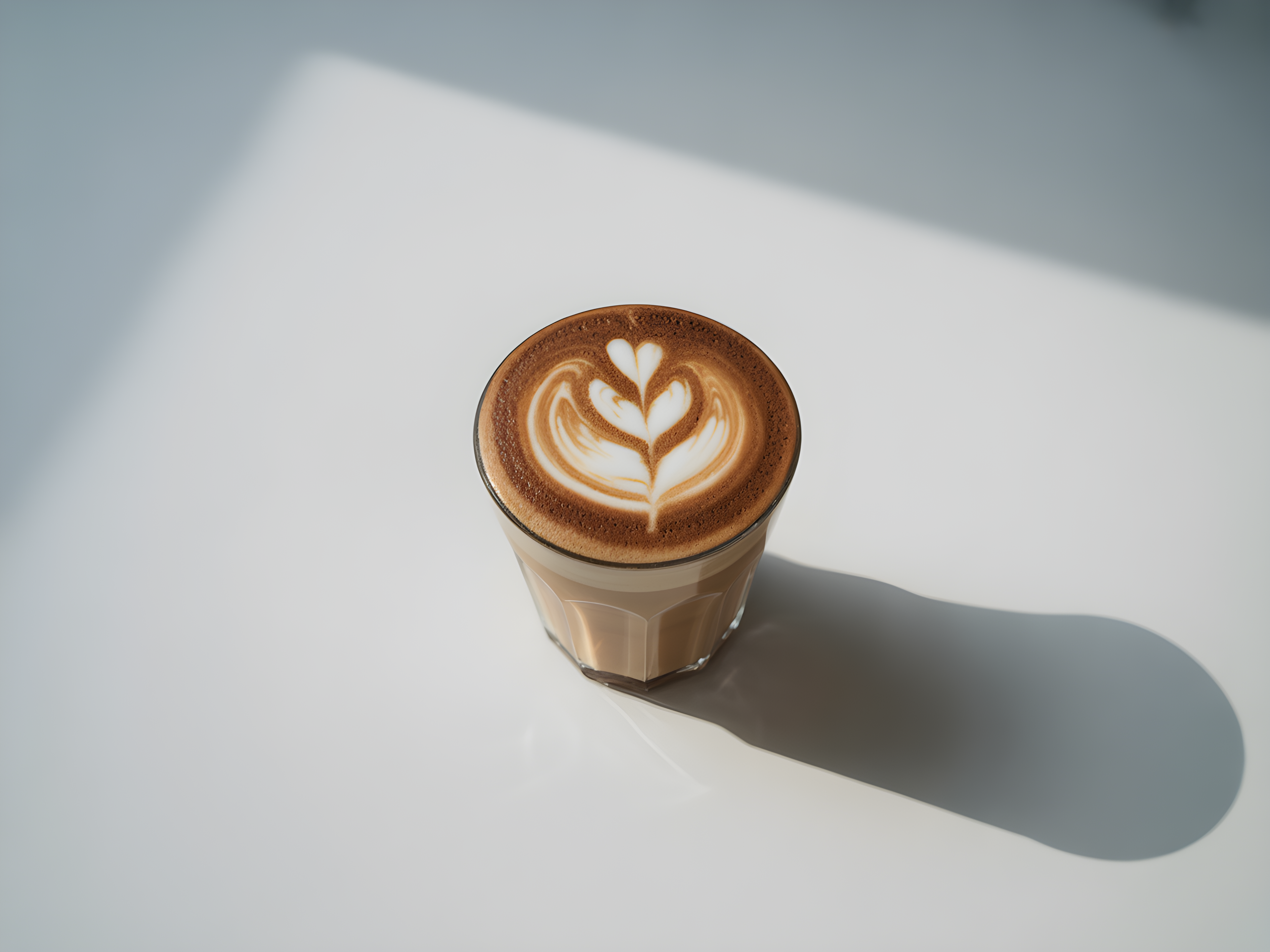 Minimalist Latte Art Coffee Cup Wall Art