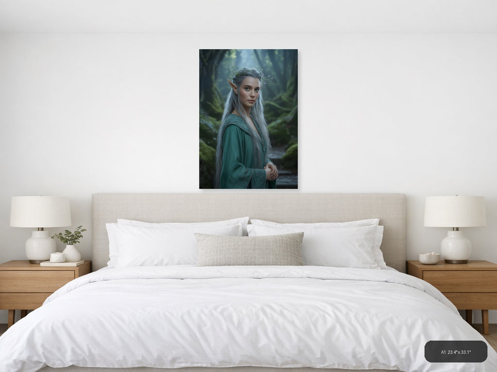 Mystical Elf in Enchanted Forest Photography Wall Art — A1 / Bedroom