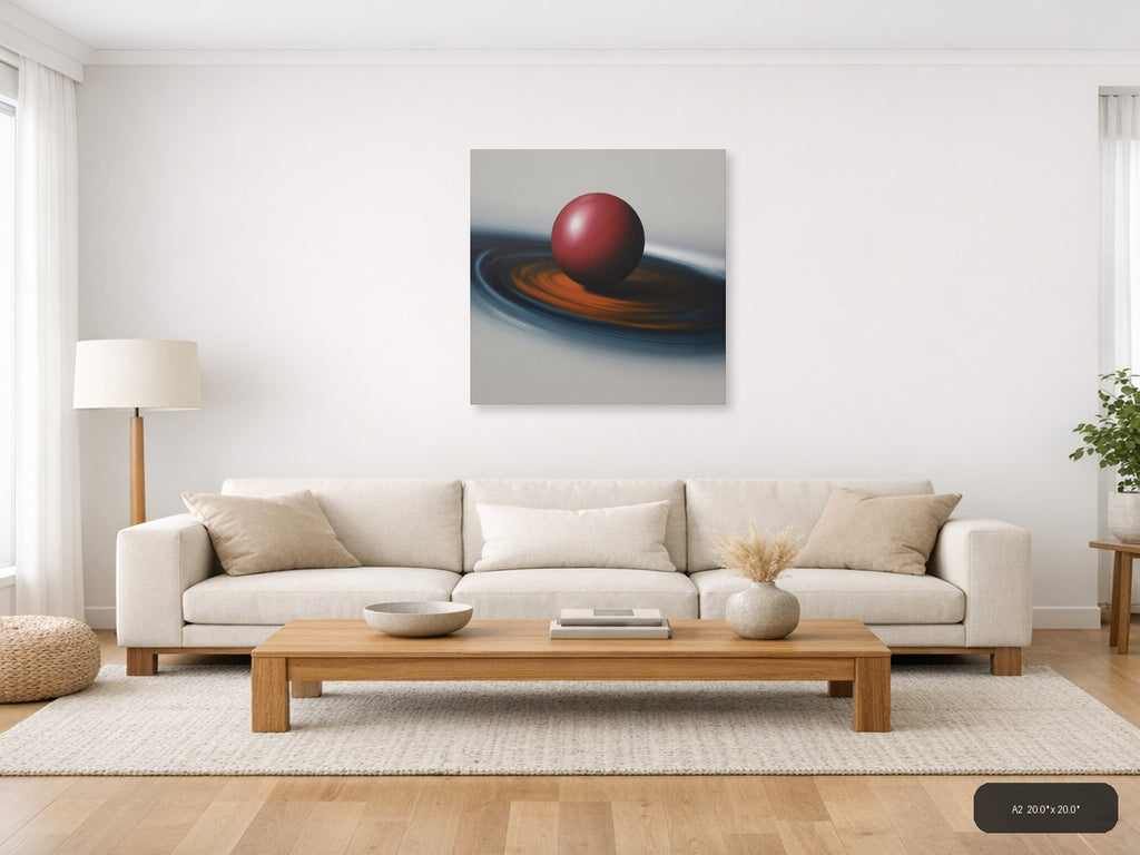 Simple — Abstract (Square) Canvas Print | Abstract Wall Art | A4 A3 A2 A1 — A2 / Living Room