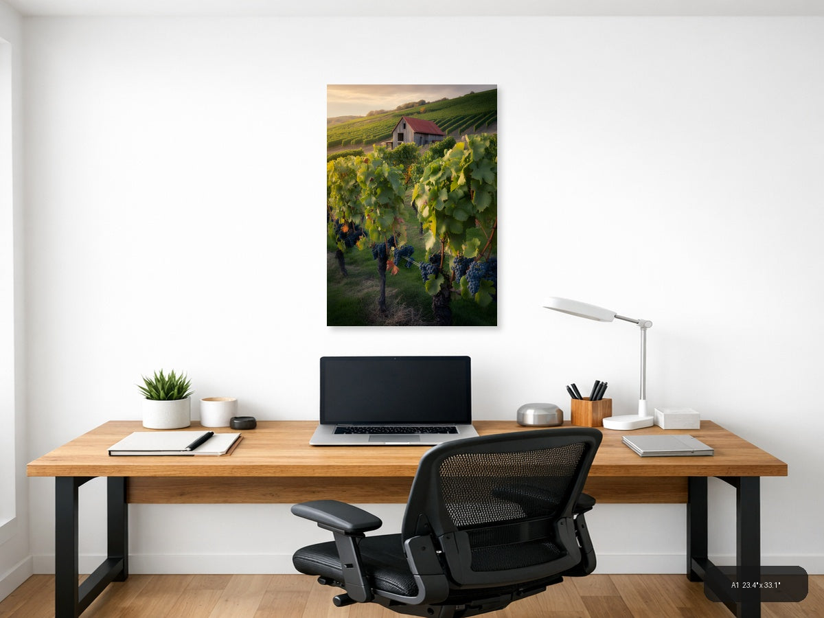 Vineyard Cottage Photography Portrait Wall Art — A1 / Office