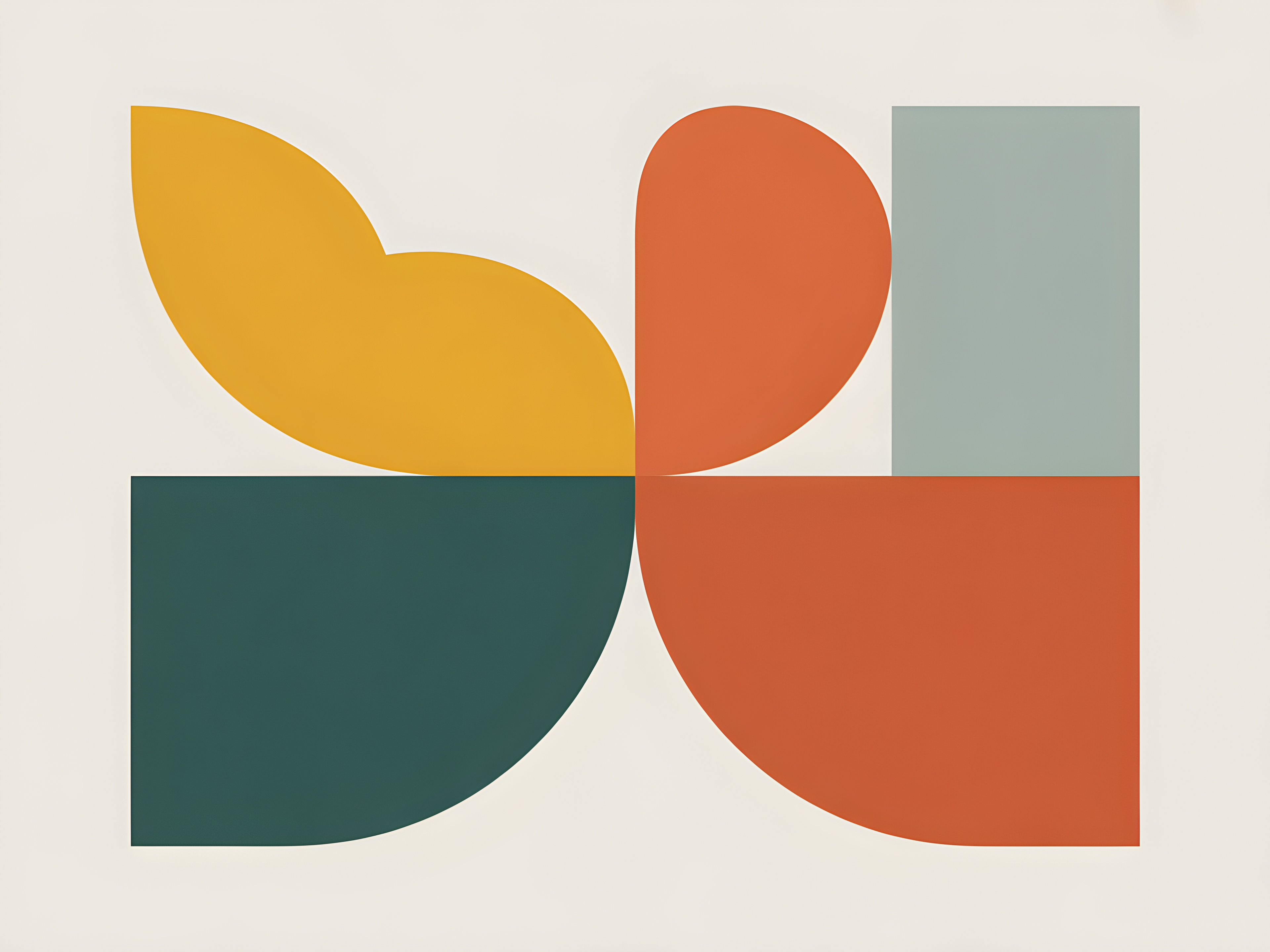 Minimalist Geometric Shapes Abstract Modern Wall Art