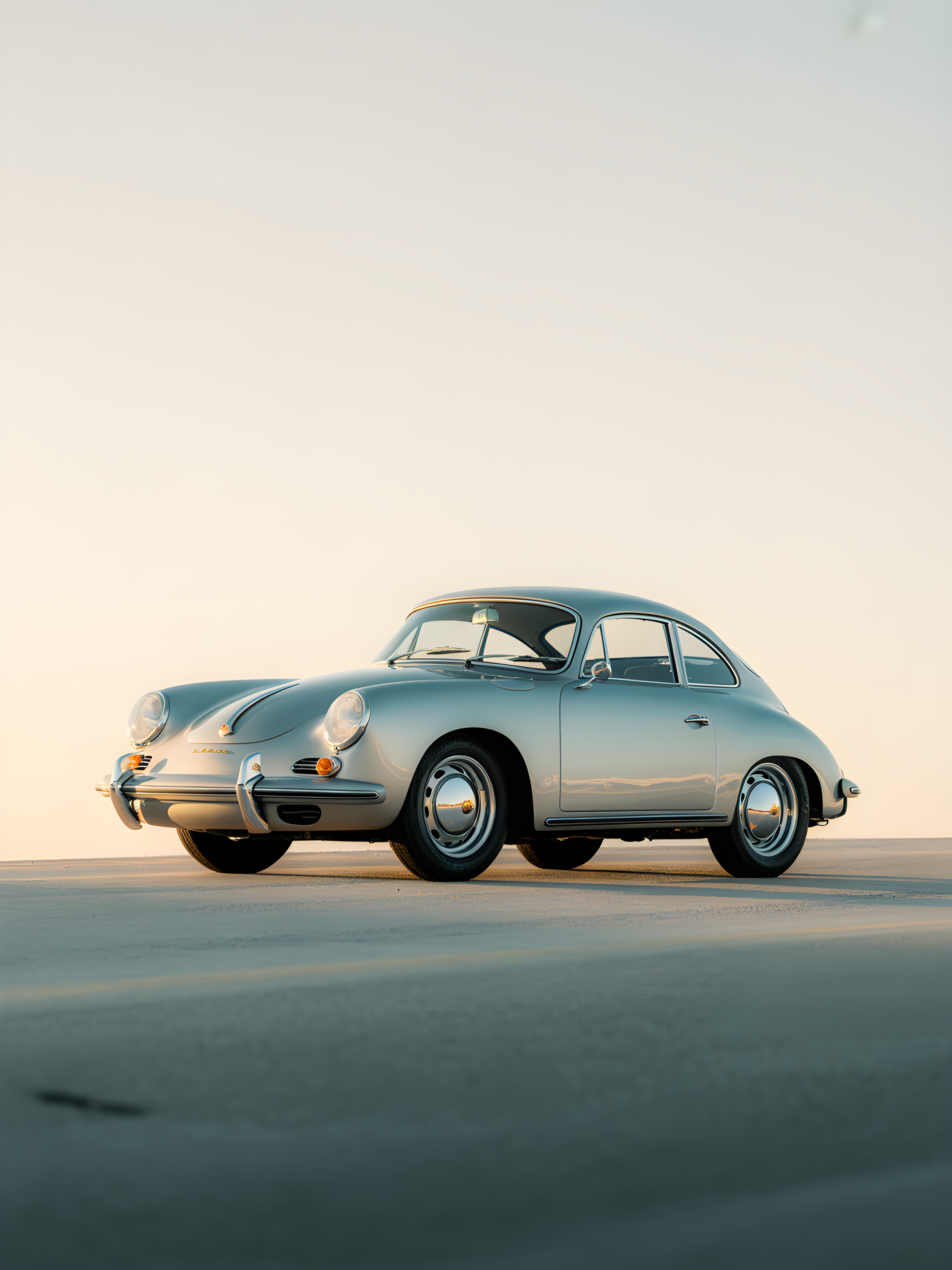 Vintage Porsche 356 Minimalist Wall Art