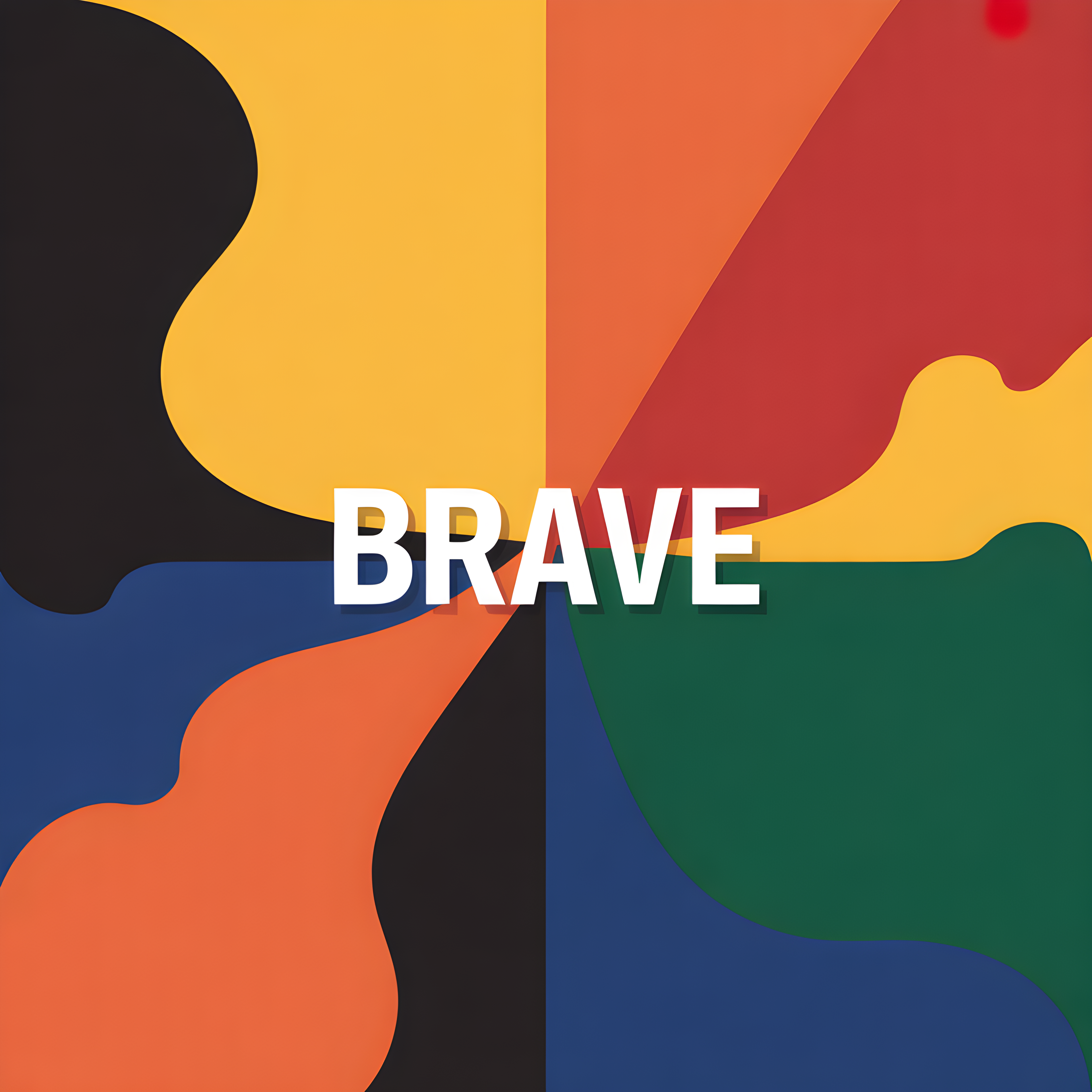 Brave Colorful Abstract Shapes Photography Wall Art