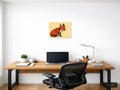 Red Fox Vintage Illustration Wall Art — A4 / Office