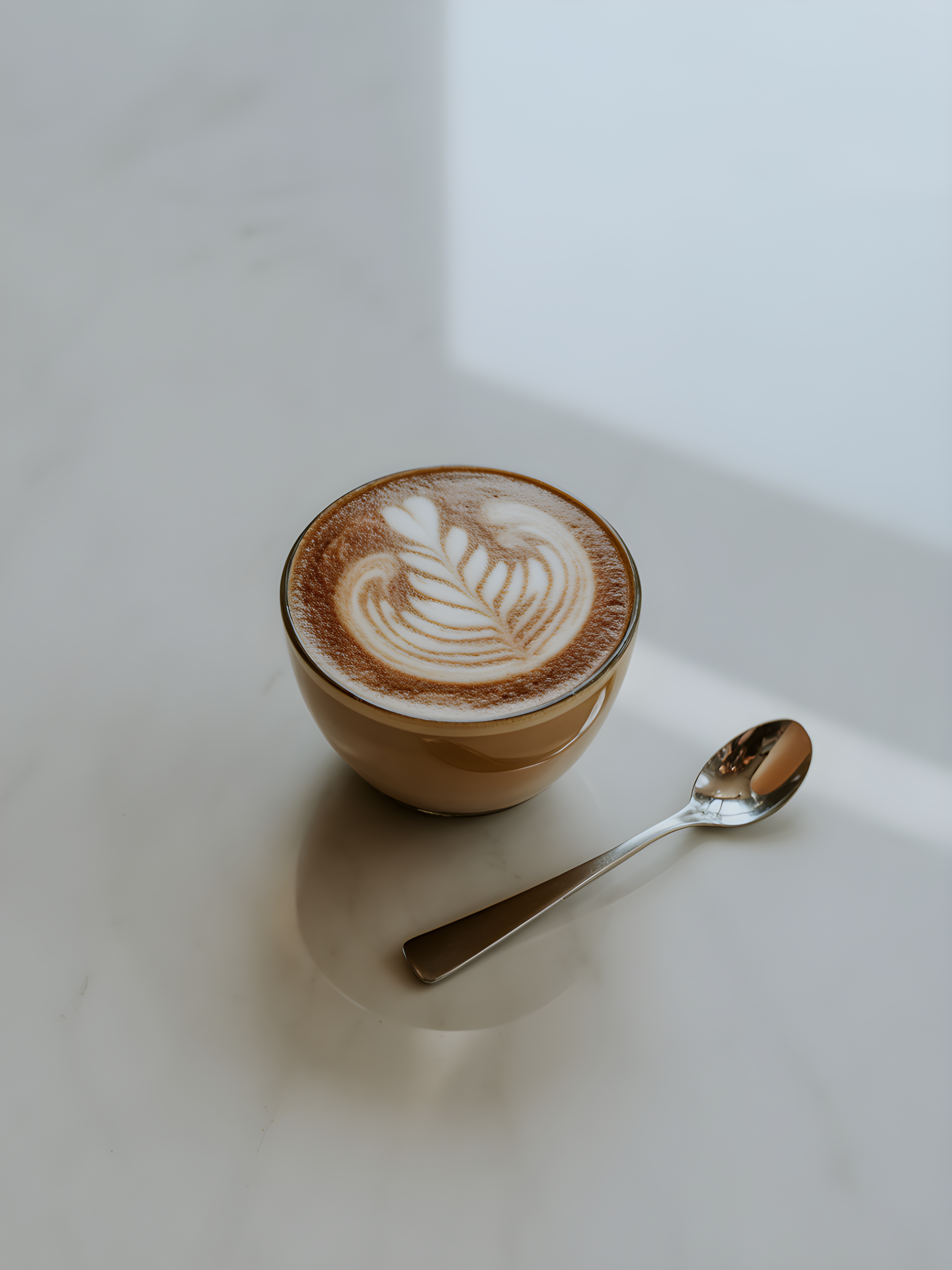 Minimalist Coffee Latte Art Wall Art