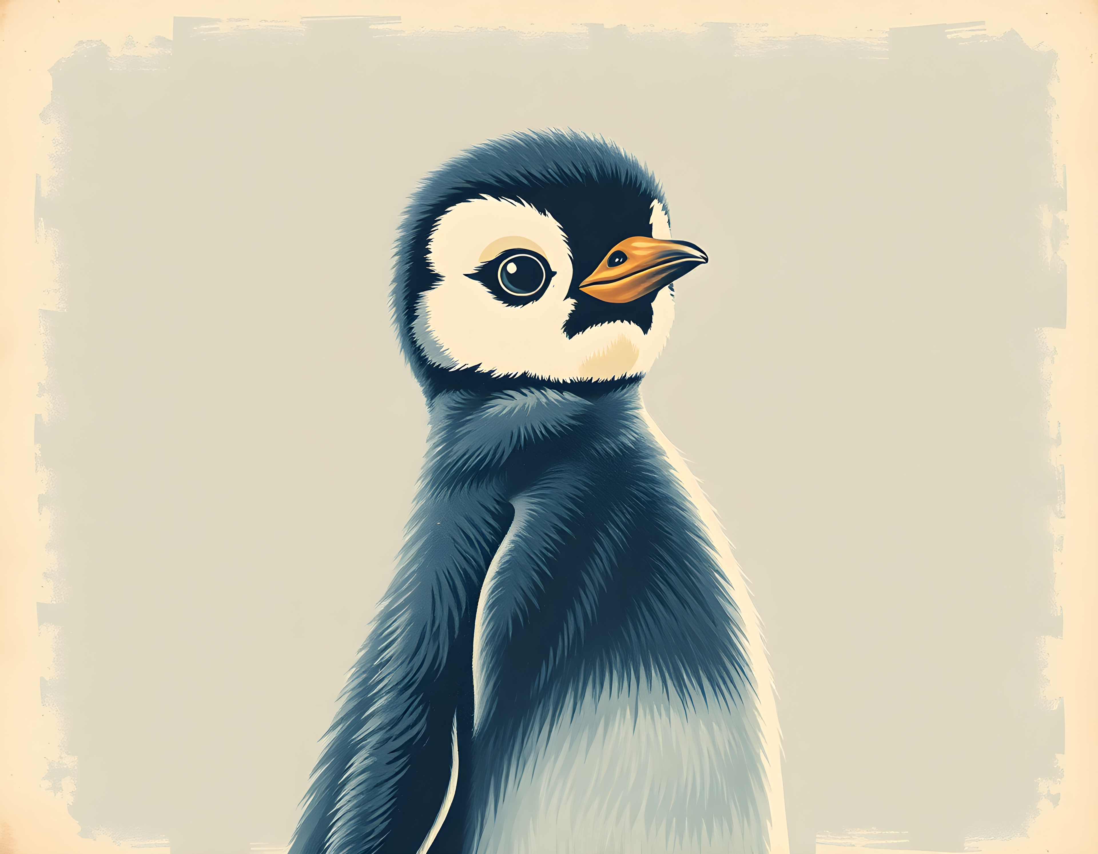 Vintage Meerkat Portrait Wall Art