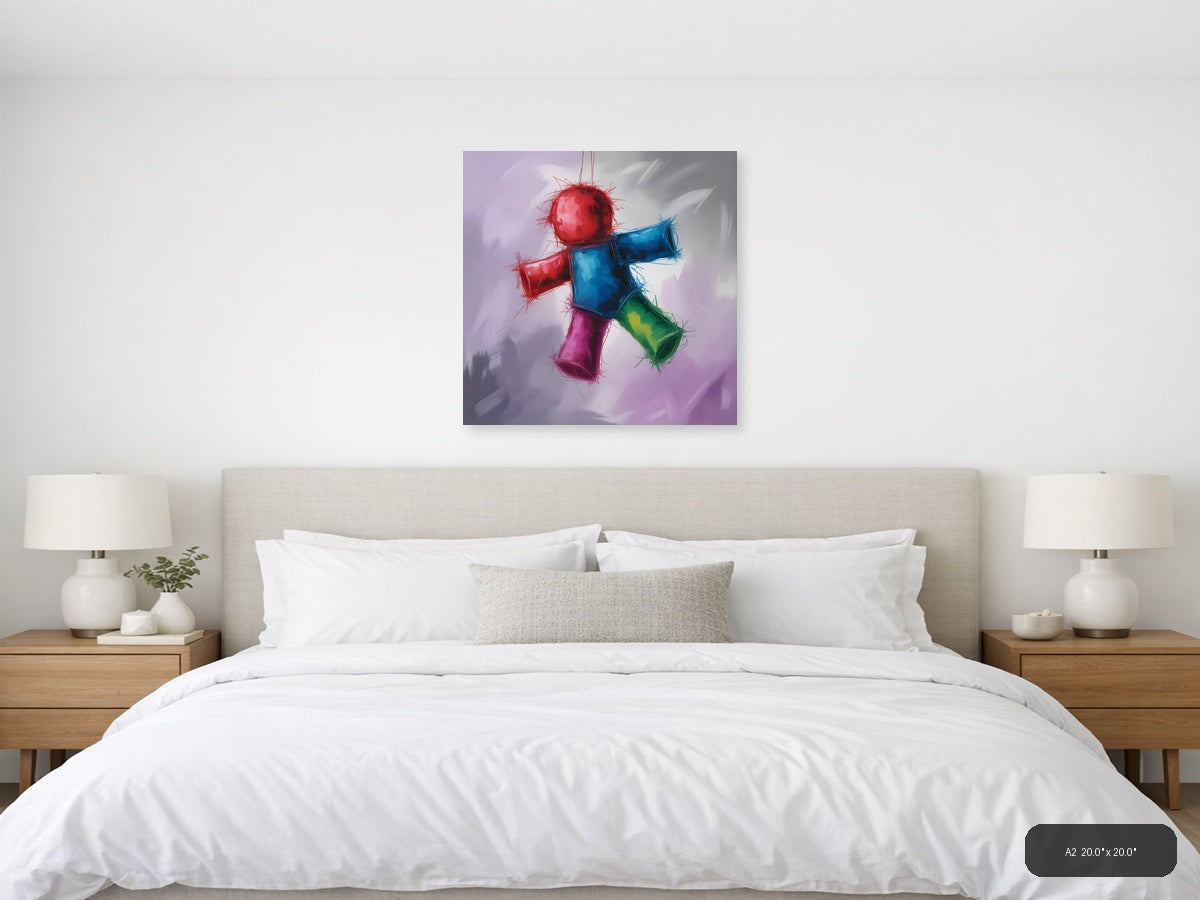 Colorful Abstract Geometric Shapes Modern Wall Art — A2 / Bedroom