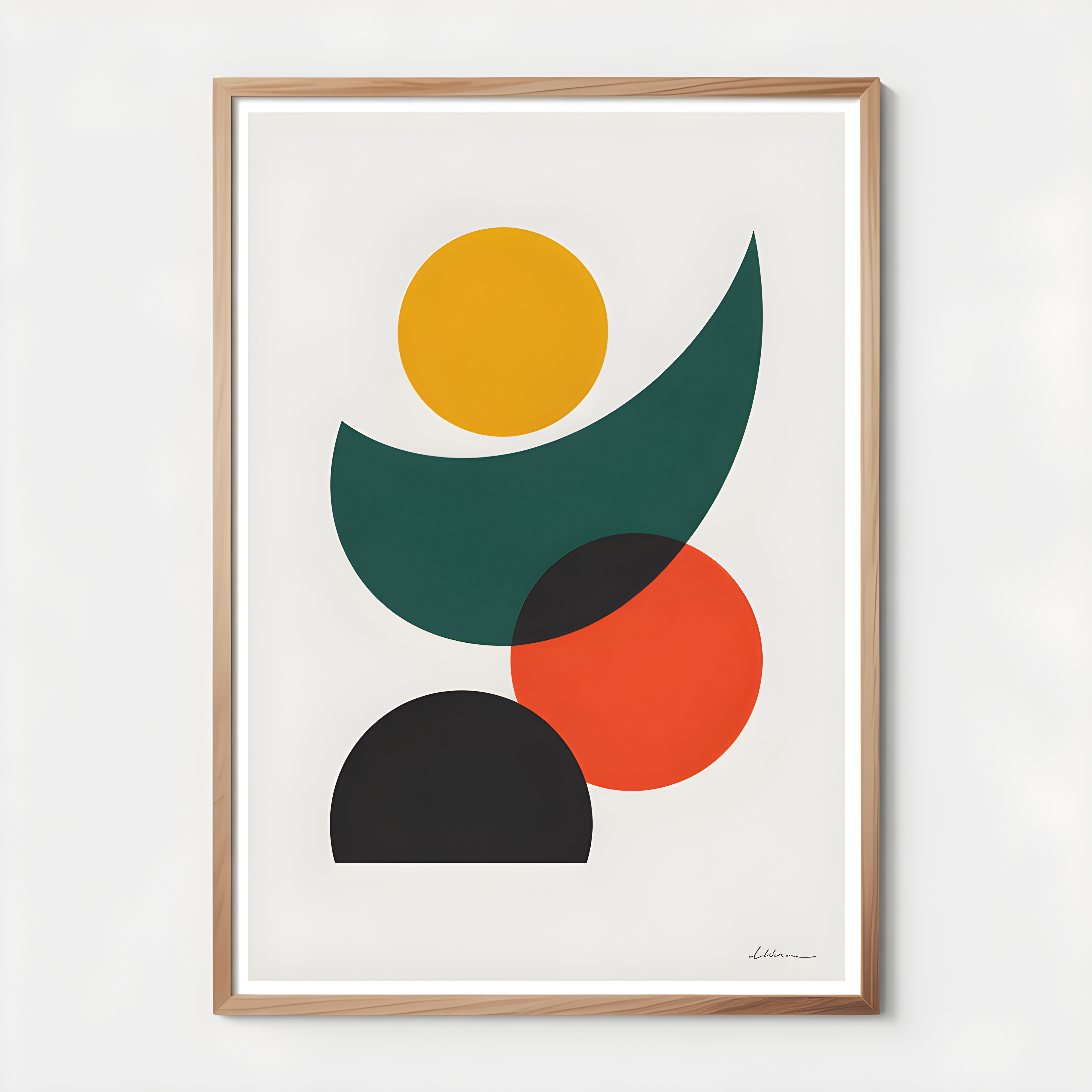 Minimalist Abstract Geometric Shapes Wall Art