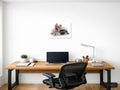 Shih Tzu Puppy Portrait Minimalist Wall Art — A4 / Office