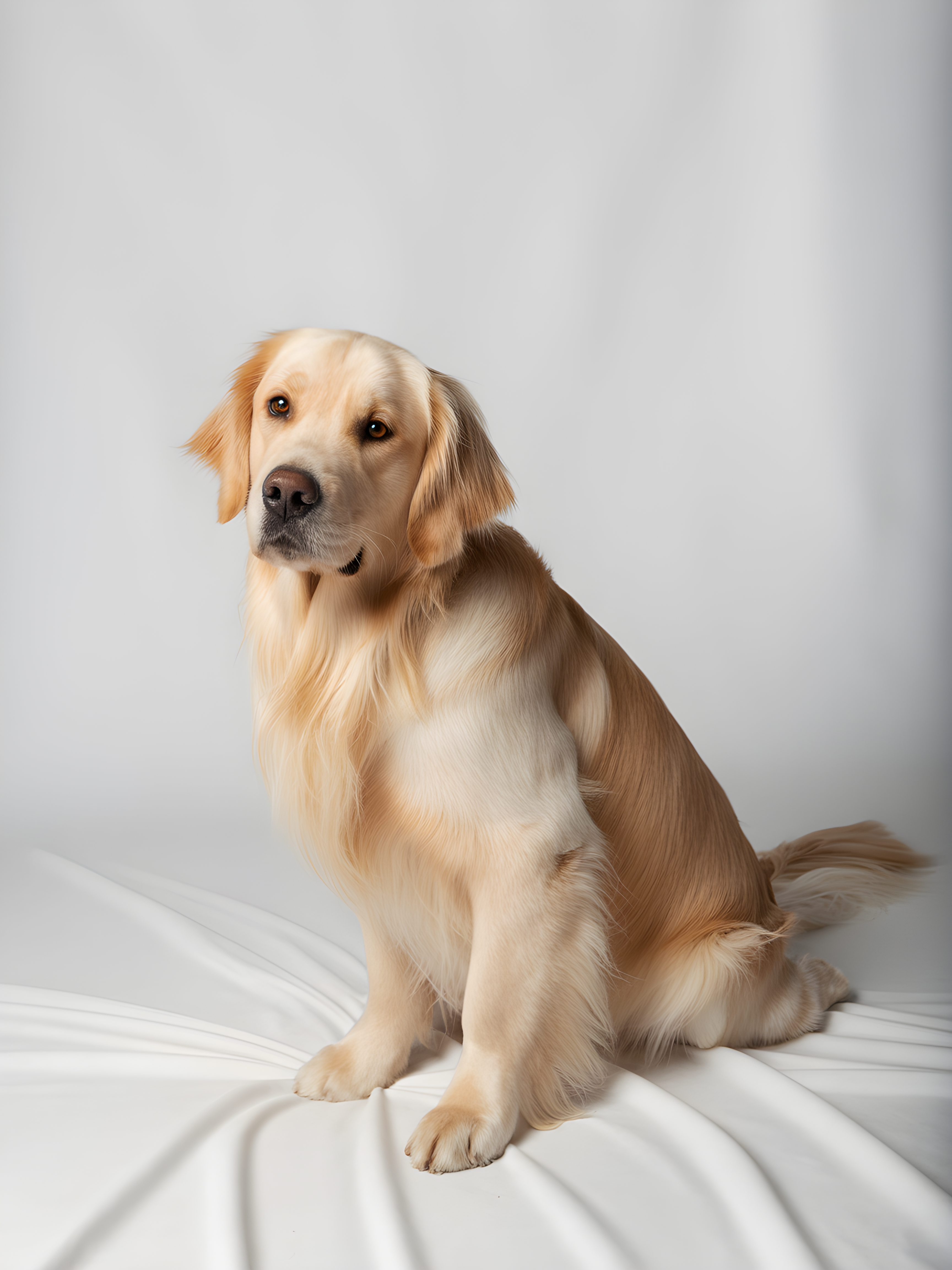 Golden Labrador Portrait Minimalist Wall Art