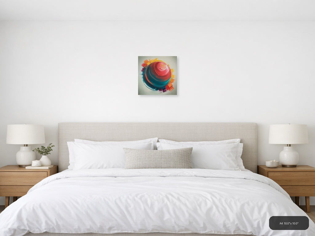 1970S — Abstract (Square) Canvas Print | Abstract Wall Art | A4 A3 A2 A1 — A4 / Bedroom