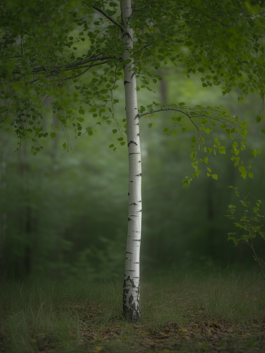 Forest Fog Photography — Minimalist (Portrait) Canvas Print | Minimalist Wall Art | A4 A3 A2 A1