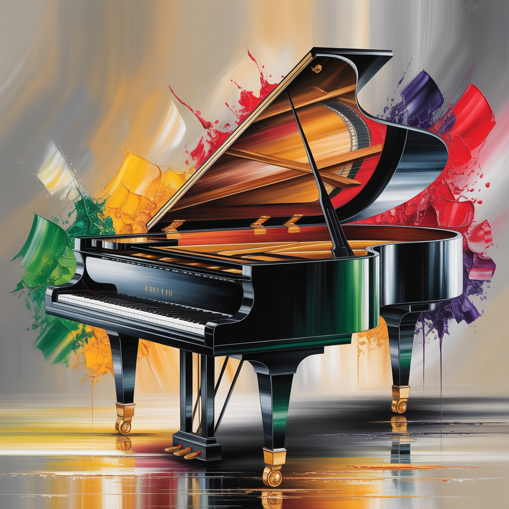 Piano — Abstract (Square) Canvas Print | Abstract Wall Art | A4 A3 A2 A1