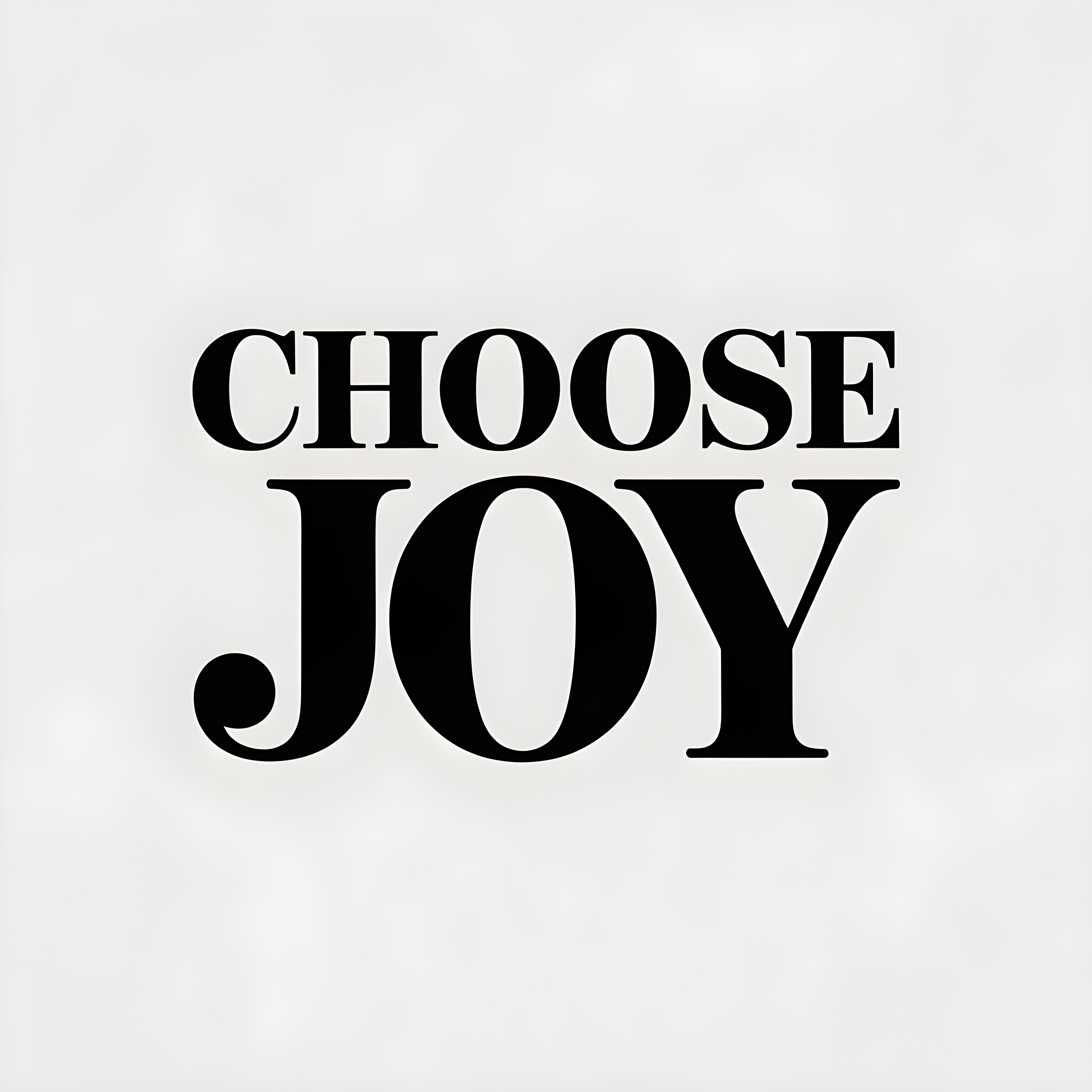 Choose Joy Minimalist Typography Black Wall Art