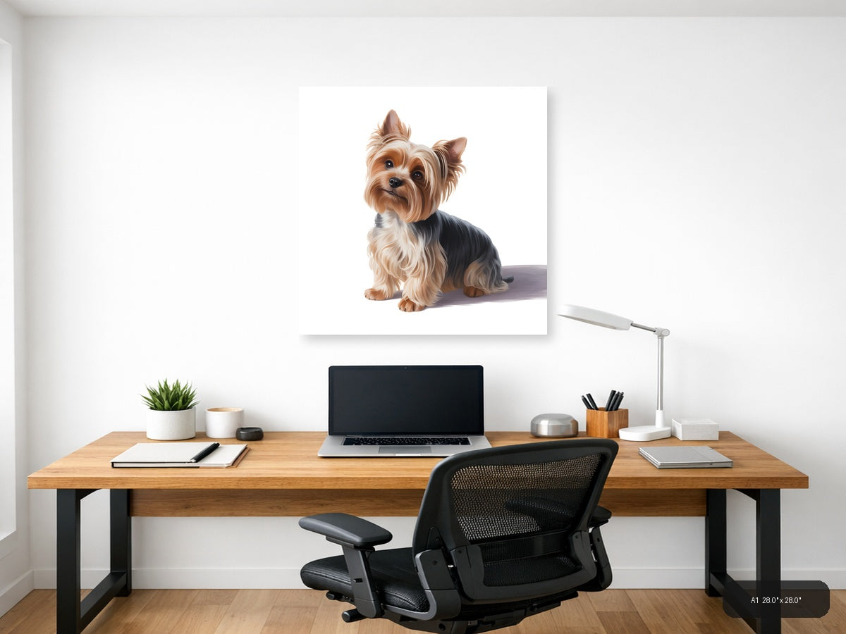 Shih Tzu Dog Portrait Minimalist Wall Art — A1 / Office
