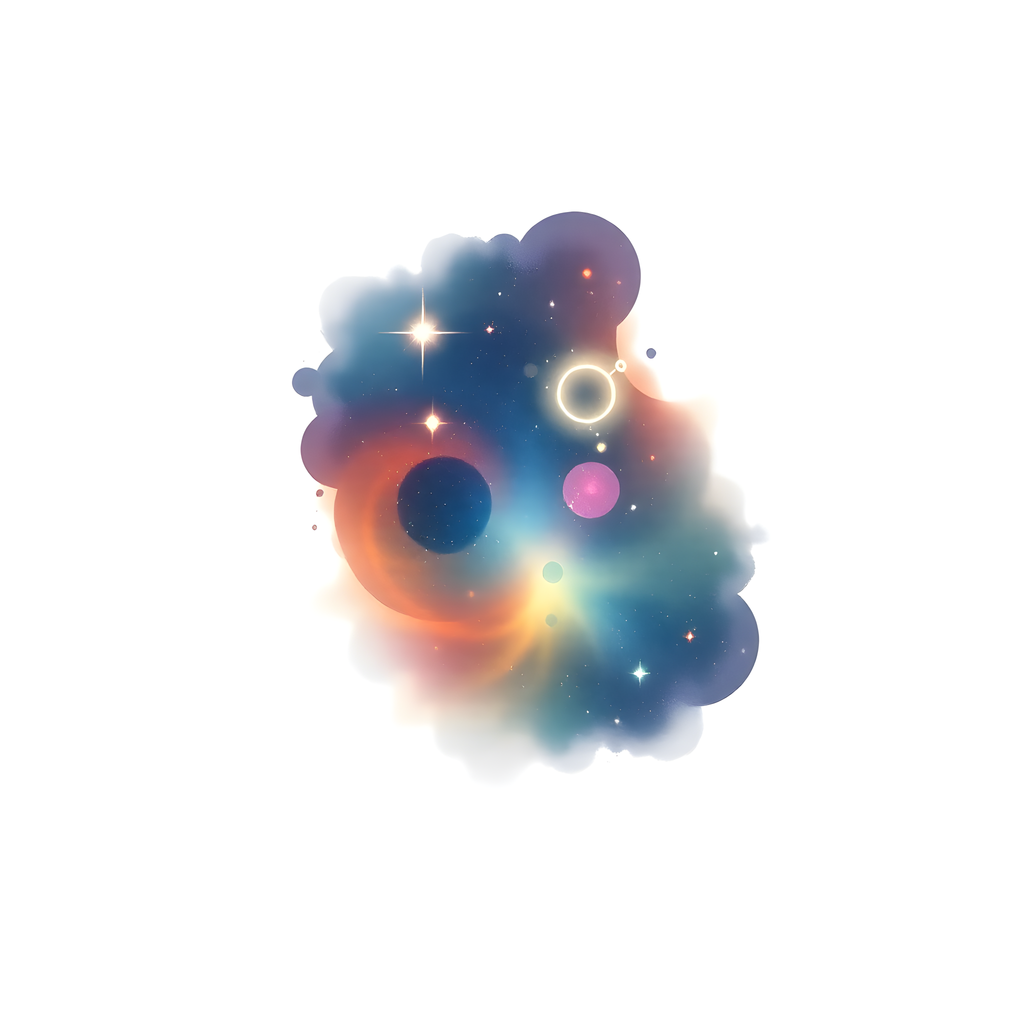 Cosmic Minimalist Abstract Galaxy Wall Art