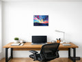 Colorful Abstract Sky Explosion Landscape Wall Art — A4 / Office