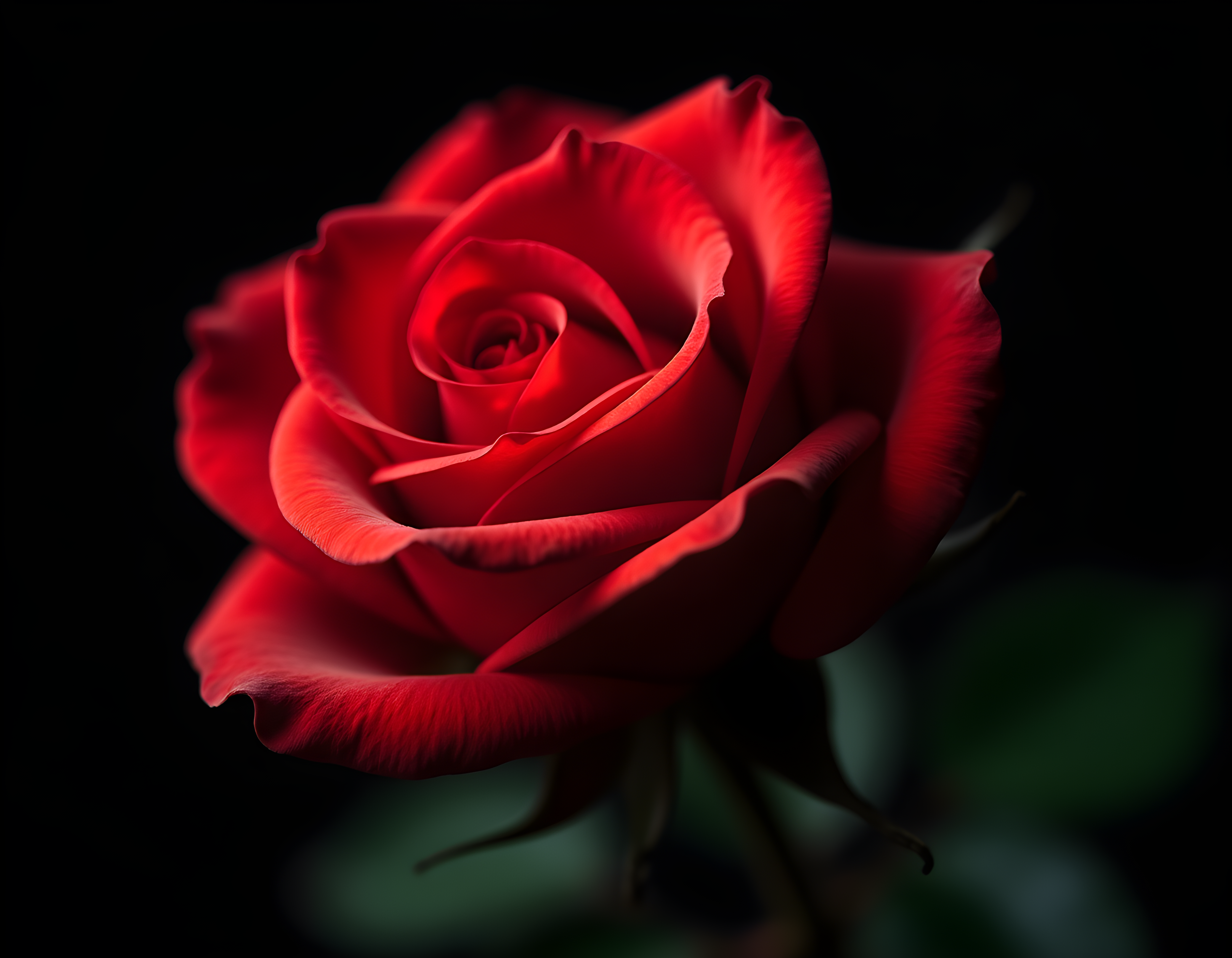 Red Rose on Black - Fine Art Photography Wall Art