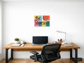 Be Yourself Abstract Colorblock Pop Art Wall Art — A4 / Office